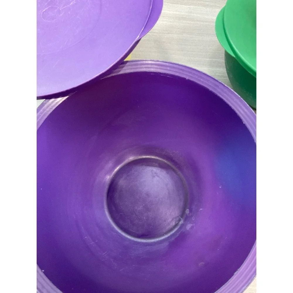 VINTAGE TUPPERWARE IMPRESSIONS NESTING BOWLS